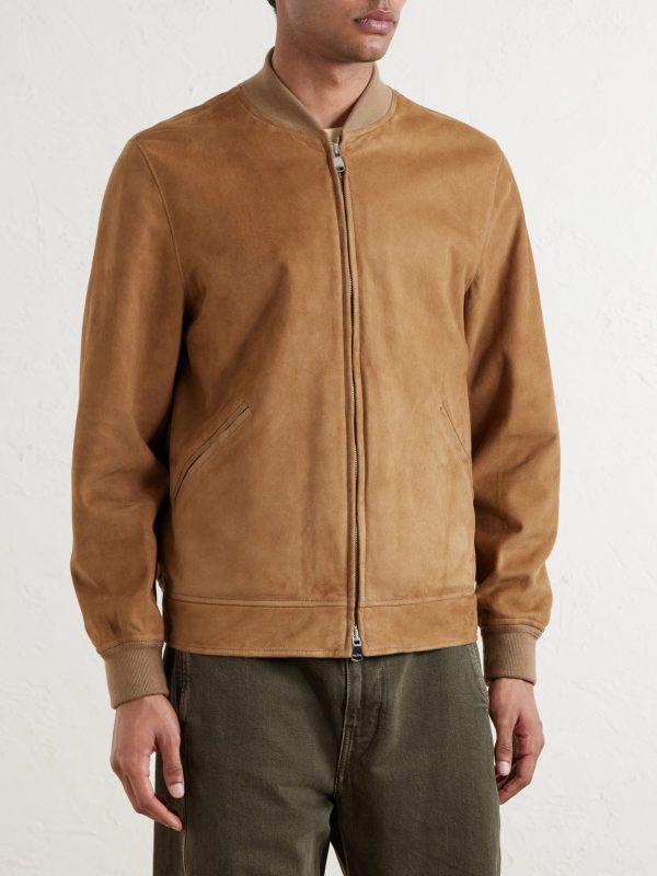 Evans Suede Bomber Jacket - FR