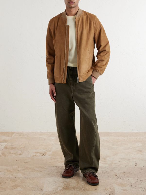 Evans Suede Bomber Jacket - OU