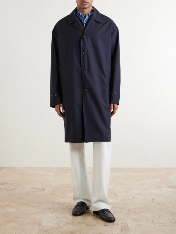 Wool Trench Coat - FR Wool Trench Coat - FR
