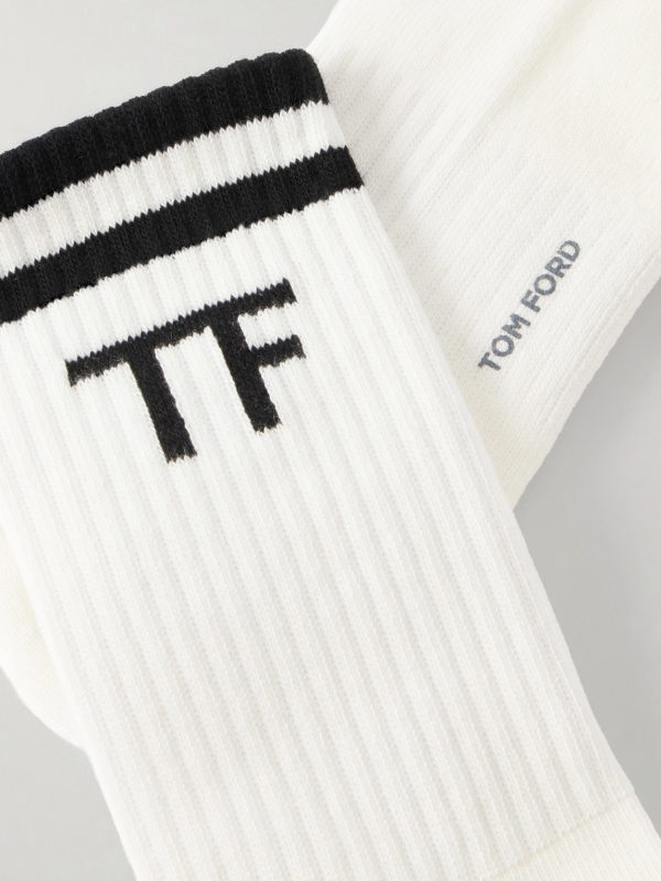 Ribbed Cotton-Blend Socks - CU Ribbed Cotton-Blend Socks - CU