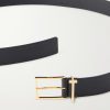 T Loop 2.8cm Leather Belt - E1