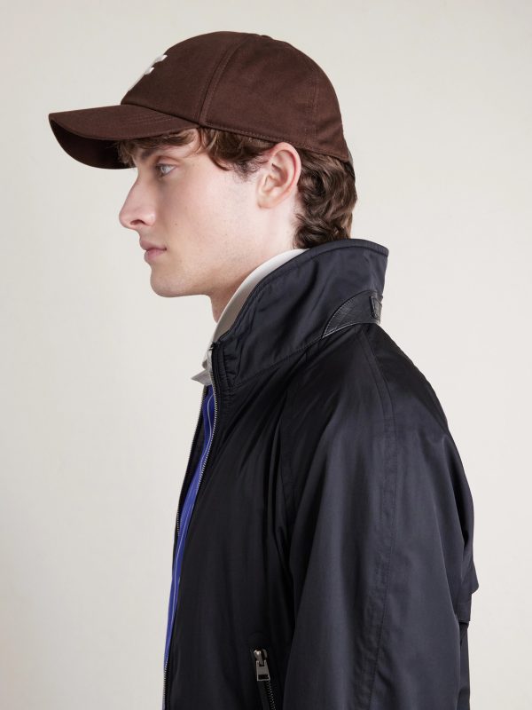 Leather-Trimmed Logo-Embroidered Cotton-Twill Baseball Cap - CU