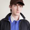 Leather-Trimmed Logo-Embroidered Cotton-Twill Baseball Cap - OU