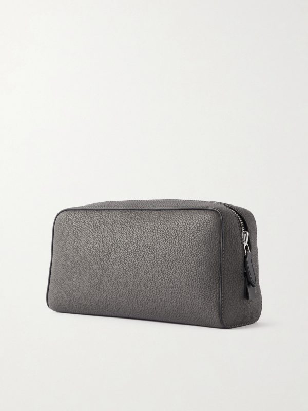 Full-Grain Leather Wash Bag - BK Full-Grain Leather Wash Bag - BK