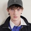 Leather-Trimmed Logo-Embroidered Cashmere Baseball Cap - CU Leather-Trimmed Logo-Embroidered Cashmere Baseball Cap - CU