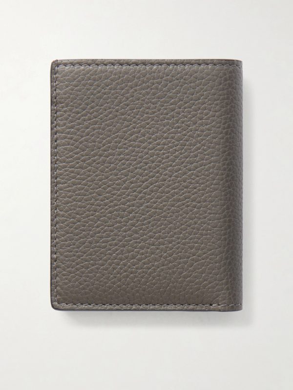 T Line Leather Folding Cardholder - BK T Line Leather Folding Cardholder - BK