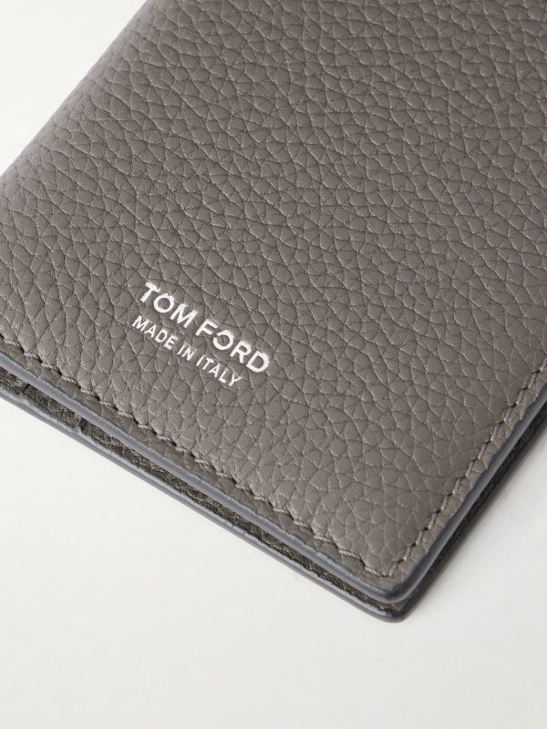 T Line Leather Folding Cardholder - CU T Line Leather Folding Cardholder - CU