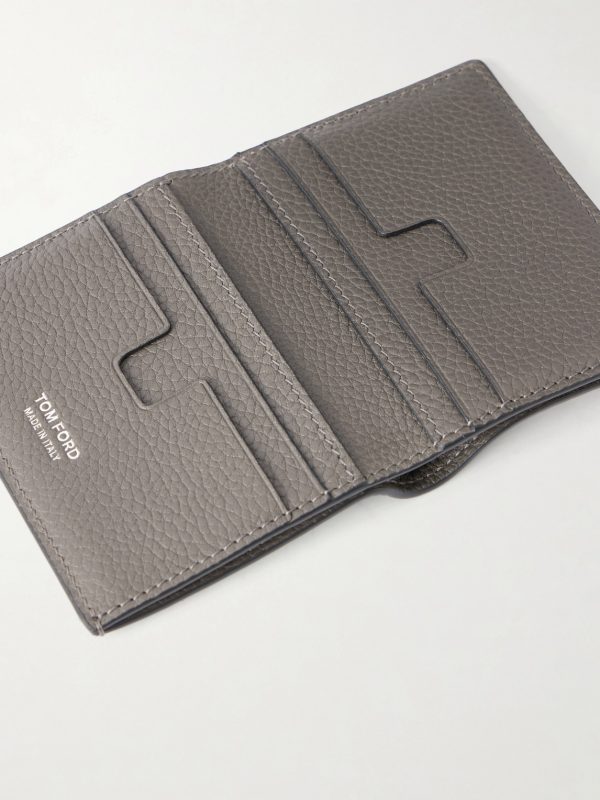 T Line Leather Folding Cardholder - E1 T Line Leather Folding Cardholder - E1