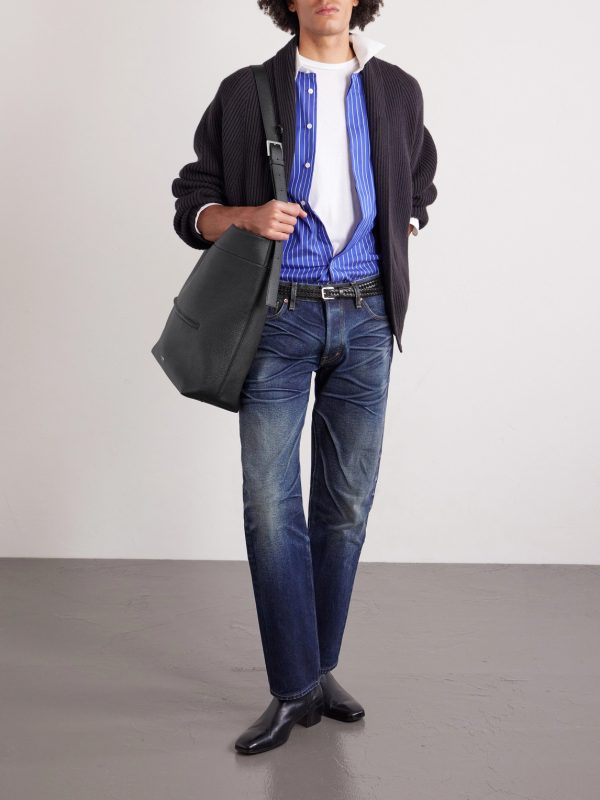 Full-Grain Leather Tote Bag - OU