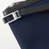 Leather-Trimmed Canvas Pouch - CU