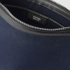Leather-Trimmed Canvas Pouch - E1