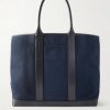 Leather-Trimmed Canvas Weekend Bag Leather-Trimmed Canvas Weekend Bag