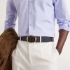 4cm Logo-Engraved Full-Grain Leather Belt - OU