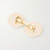 18Kt Yellow Gold Onyx Round Cufflinks - BK 18Kt Yellow Gold Onyx Round Cufflinks - BK