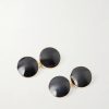 18Kt Yellow Gold Onyx Round Cufflinks 18Kt Yellow Gold Onyx Round Cufflinks