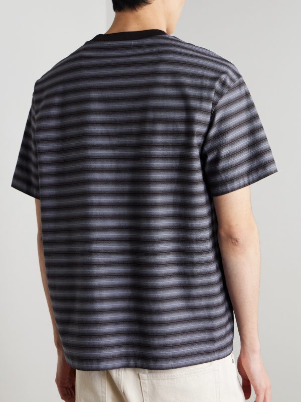 Lionel 30017 Striped Cotton-Jacquard T-Shirt - BK