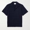Hank 5971 Camp-Collar TENCEL™ Modal-Blend Seersucker Shirt Hank 5971 Camp-Collar TENCEL™ Modal-Blend Seersucker Shirt