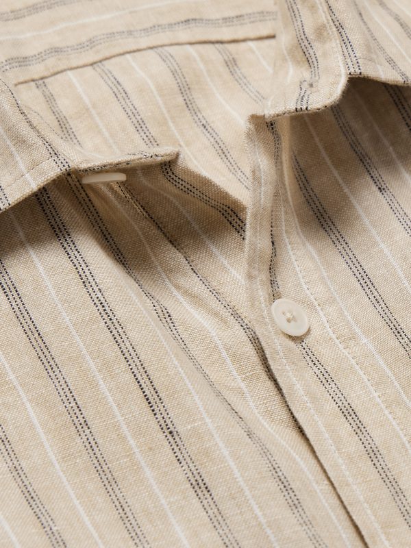 Deon 5728 Striped Linen Shirt - CU Deon 5728 Striped Linen Shirt - CU