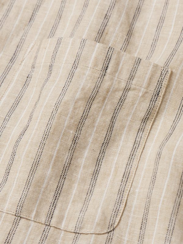 Deon 5728 Striped Linen Shirt - E1 Deon 5728 Striped Linen Shirt - E1