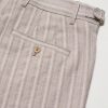 Kay 10058 Wide-Leg Pleated Herringbone Organic Cotton-Blend Suit Trousers - CU Kay 10058 Wide-Leg Pleated Herringbone Organic Cotton-Blend Suit Trousers - CU