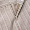 Kay 10058 Wide-Leg Pleated Herringbone Organic Cotton-Blend Suit Trousers - E1 Kay 10058 Wide-Leg Pleated Herringbone Organic Cotton-Blend Suit Trousers - E1