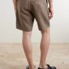 Aden 1454 Straight-Leg Linen Shorts - BK Aden 1454 Straight-Leg Linen Shorts - BK