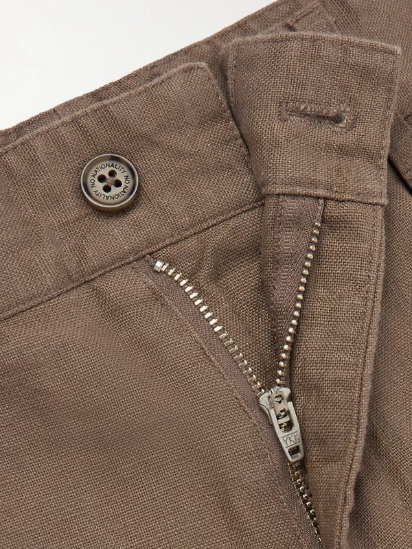 Aden 1454 Straight-Leg Linen Shorts - E1 Aden 1454 Straight-Leg Linen Shorts - E1