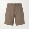 Aden 1454 Straight-Leg Linen Shorts Aden 1454 Straight-Leg Linen Shorts