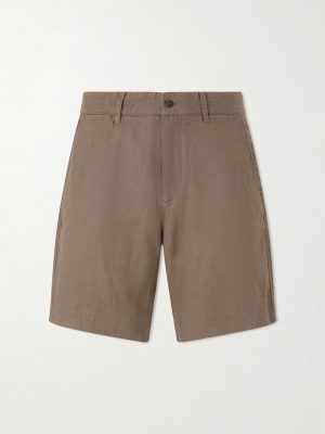 Aden 1454 Straight-Leg Linen Shorts