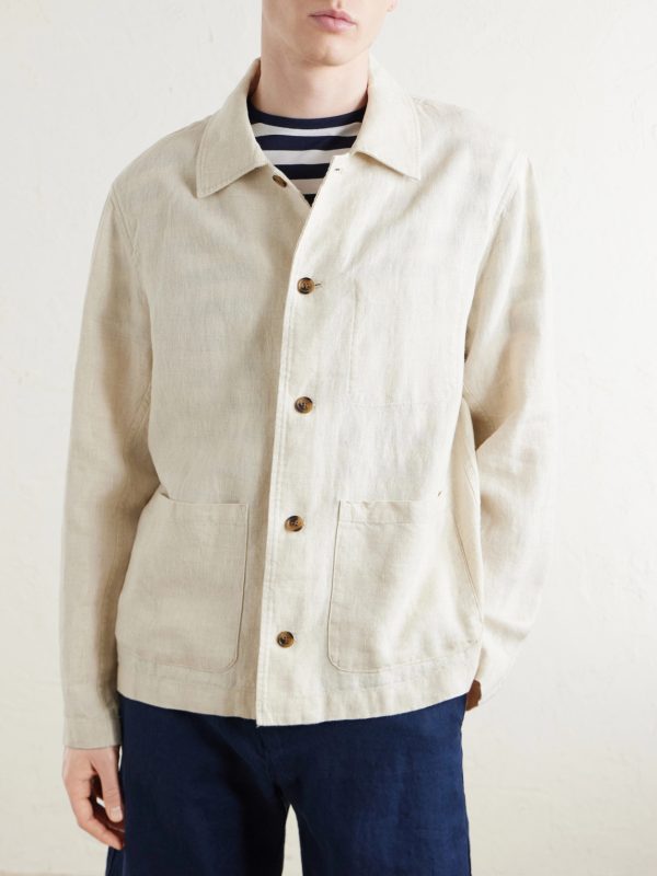 Morgan 1454 Linen Blouson Jacket - FR Morgan 1454 Linen Blouson Jacket - FR