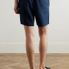Gregor 1454 Straight-Leg Linen Drawstring Shorts - BK Gregor 1454 Straight-Leg Linen Drawstring Shorts - BK