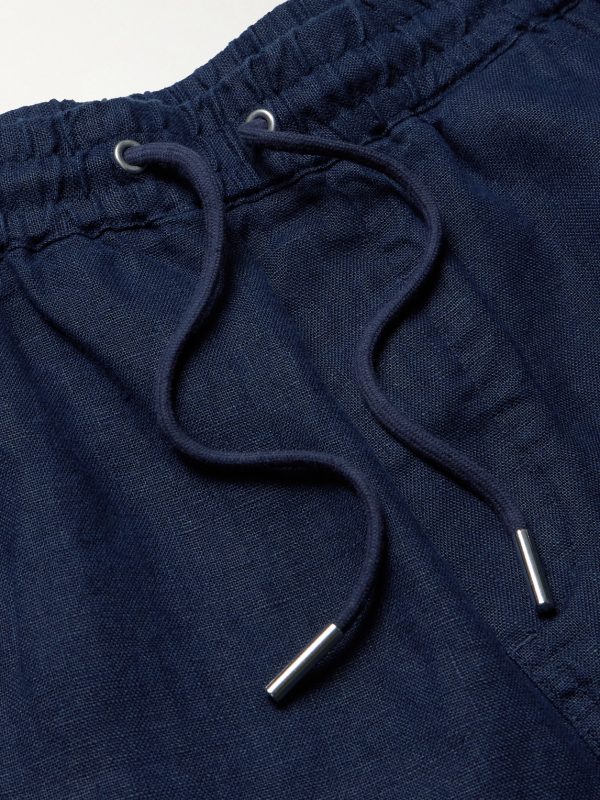 Gregor 1454 Straight-Leg Linen Drawstring Shorts - CU Gregor 1454 Straight-Leg Linen Drawstring Shorts - CU