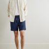 Gregor 1454 Straight-Leg Linen Drawstring Shorts - OU Gregor 1454 Straight-Leg Linen Drawstring Shorts - OU
