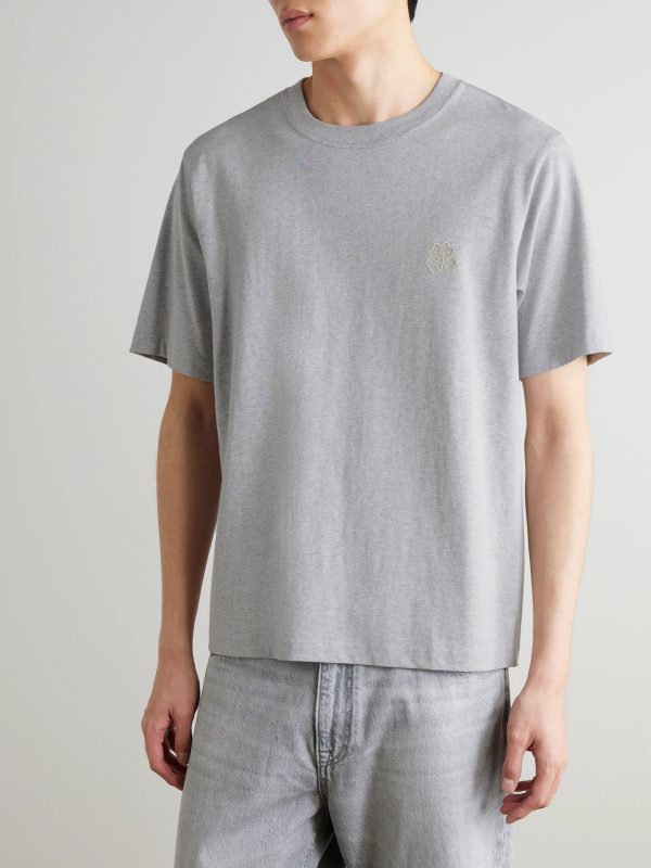 Jett 30026 Embroidered Organic Cotton-Jersey T-shirt - FR Jett 30026 Embroidered Organic Cotton-Jersey T-shirt - FR