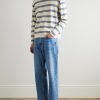 Sailor Crew 60019 Striped Organic Cotton-Jersey Sweater - OU Sailor Crew 60019 Striped Organic Cotton-Jersey Sweater - OU