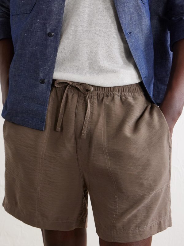 Ryder 5971 Straight-Leg TENCEL™Lyocell -Blend Drawstring Shorts - CU Ryder 5971 Straight-Leg TENCEL™Lyocell -Blend Drawstring Shorts - CU