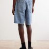Otis 1882 Straight-Leg Organic Denim Shorts - BK Otis 1882 Straight-Leg Organic Denim Shorts - BK