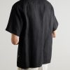 Julio 5708 Camp-Collar Linen Shirt - BK Julio 5708 Camp-Collar Linen Shirt - BK