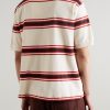 Valentin 30047 Striped Organic Cotton-Piqué Polo Shirt - BK Valentin 30047 Striped Organic Cotton-Piqué Polo Shirt - BK