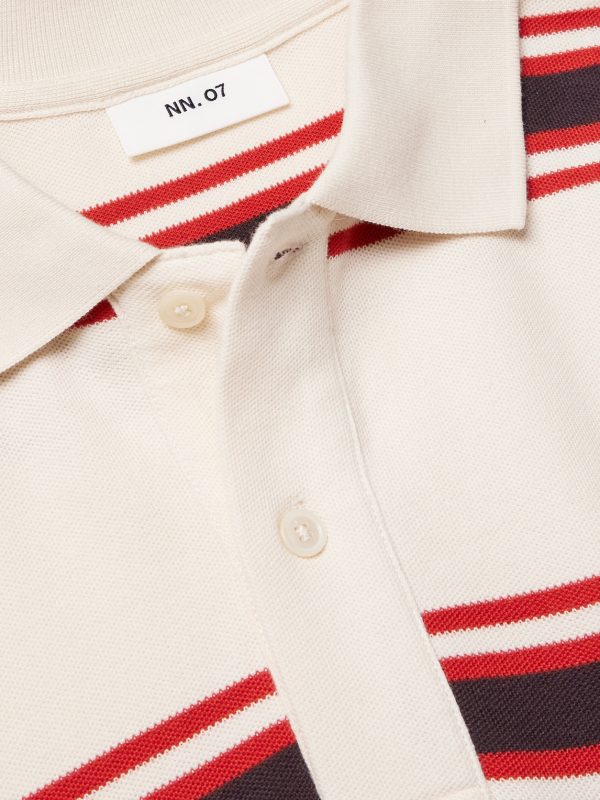 Valentin 30047 Striped Organic Cotton-Piqué Polo Shirt - CU Valentin 30047 Striped Organic Cotton-Piqué Polo Shirt - CU