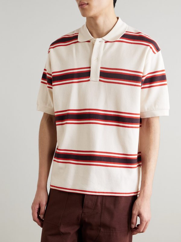 Valentin 30047 Striped Organic Cotton-Piqué Polo Shirt - FR Valentin 30047 Striped Organic Cotton-Piqué Polo Shirt - FR