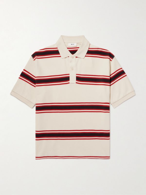 Valentin 30047 Striped Organic Cotton-Piqué Polo Shirt Valentin 30047 Striped Organic Cotton-Piqué Polo Shirt