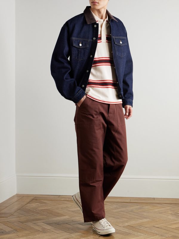 Valentin 30047 Striped Organic Cotton-Piqué Polo Shirt - OU Valentin 30047 Striped Organic Cotton-Piqué Polo Shirt - OU