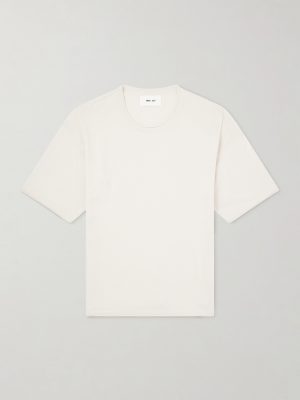 Ryan Knitted Cotton and Linen-Blend T-Shirt Ryan Knitted Cotton and Linen-Blend T-Shirt