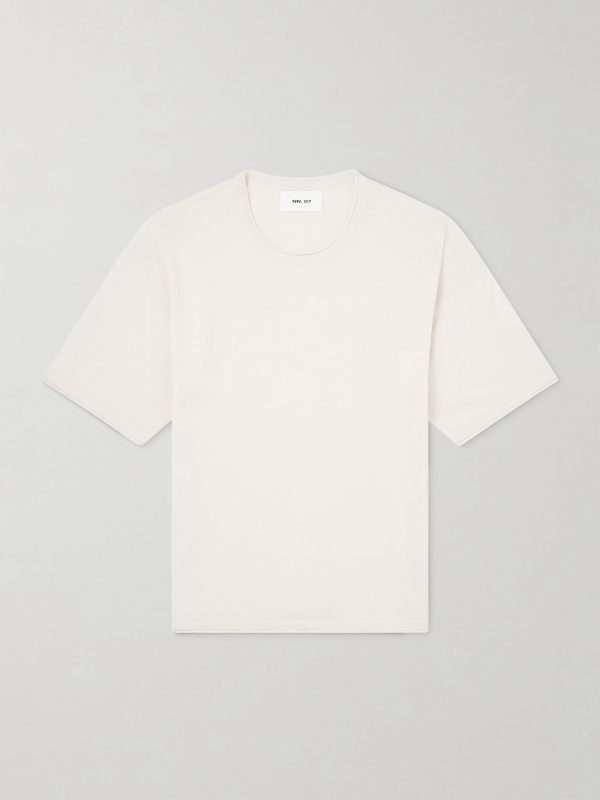 Ryan Knitted Cotton and Linen-Blend T-Shirt Ryan Knitted Cotton and Linen-Blend T-Shirt