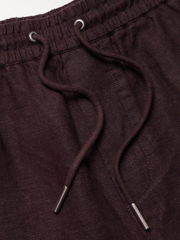 Gregor 1454 Straight-Leg Linen Drawstring Shorts - CU Gregor 1454 Straight-Leg Linen Drawstring Shorts - CU