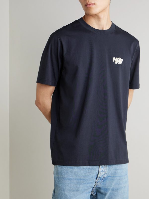 Adam App 3209 Logo-Appliquéd Pima Cotton-Jersey T-Shirt - FR