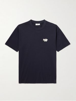 Adam App 3209 Logo-Appliquéd Pima Cotton-Jersey T-Shirt Adam App 3209 Logo-Appliquéd Pima Cotton-Jersey T-Shirt