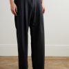 Kay 10037 Wide-Leg Pleated Pinstriped Woven Trousers - FR Kay 10037 Wide-Leg Pleated Pinstriped Woven Trousers - FR