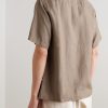 Julio 5708 Camp-Collar Linen Shirt - BK Julio 5708 Camp-Collar Linen Shirt - BK